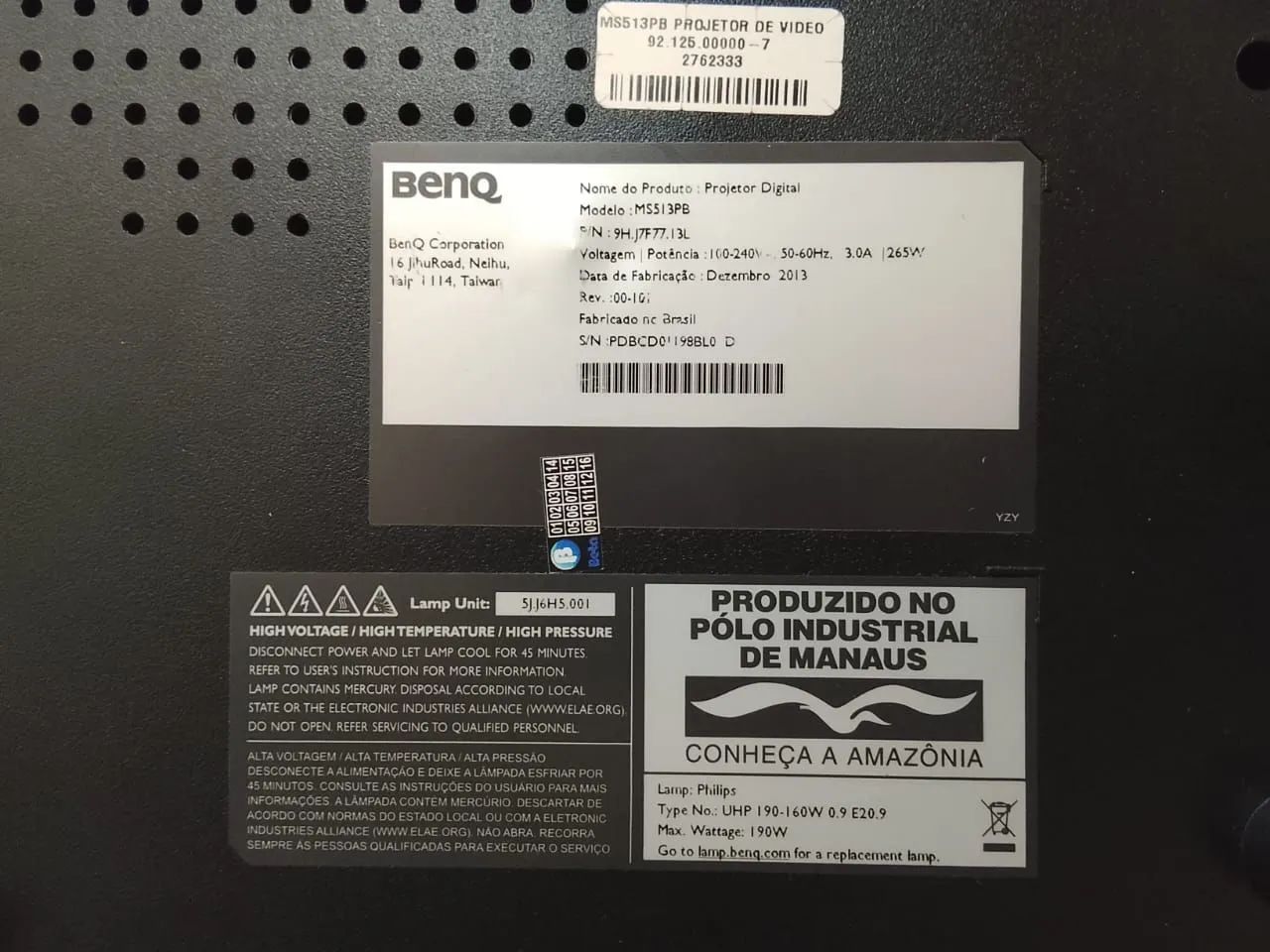 Projetor BenQ MS513PB - Excelente Estado + Acessórios - Pronto para Uso! - Foto 4