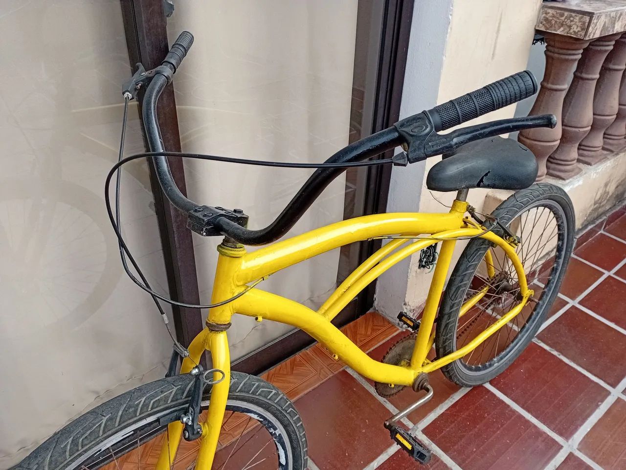 Bicicleta amarela em ótimo estado - Foto 2
