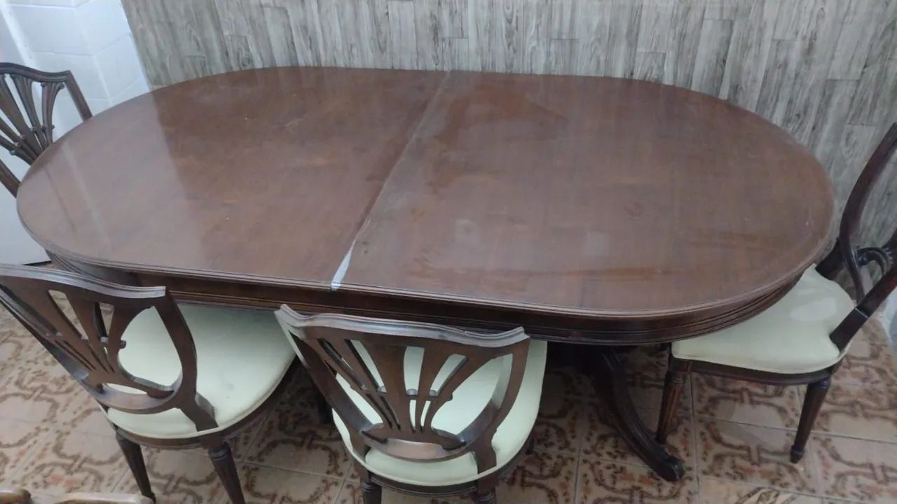 Antiga mesa de jantar extensível anos 60. - Foto 2