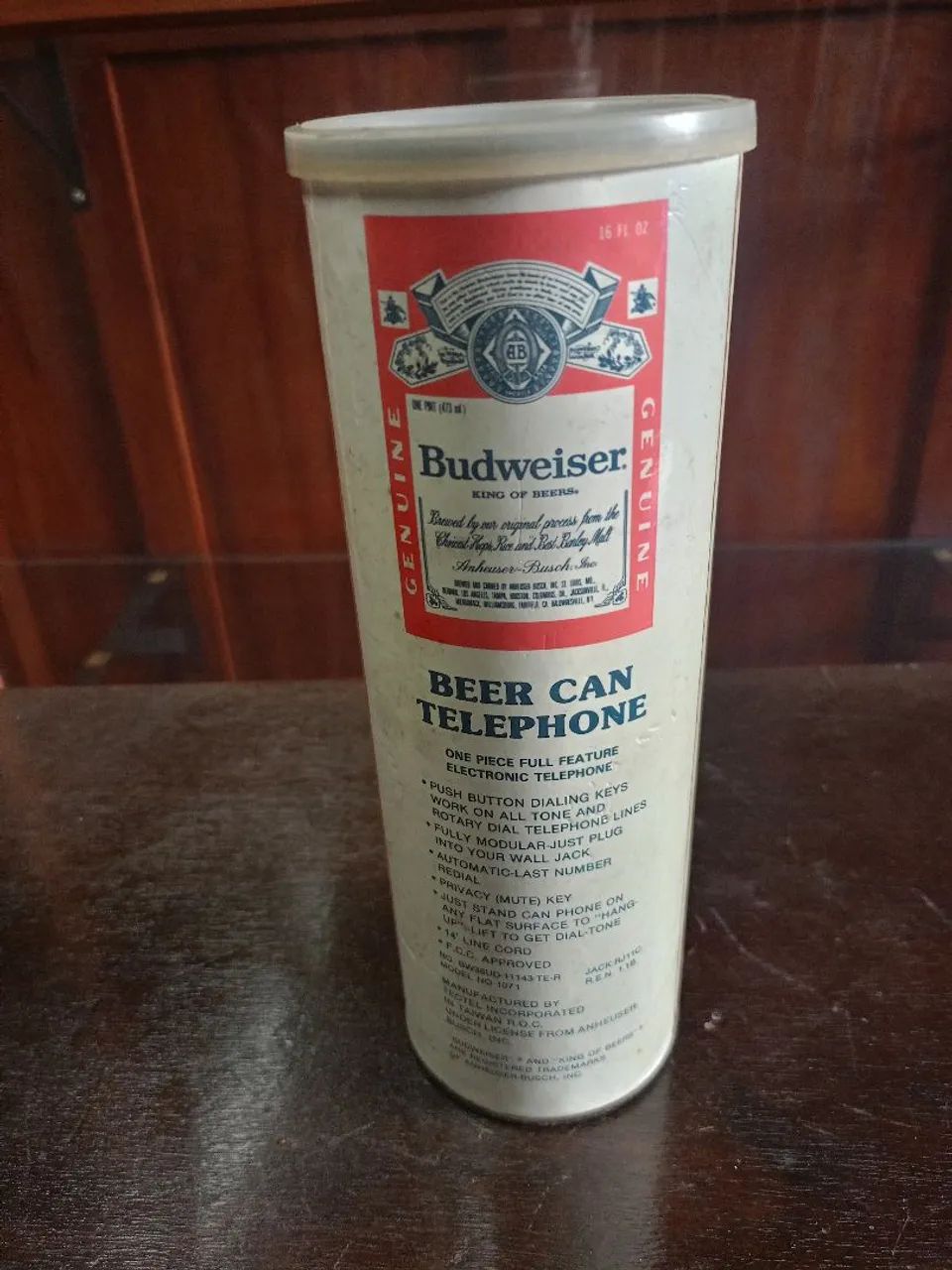 Telefone lata de cerveja Budweiser  - Foto 5
