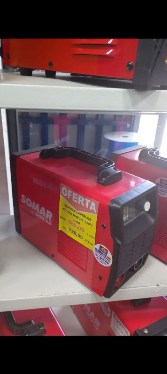 MAQUINA DE SOLDA 130A 220V MIS130 SOMAR - Foto 2
