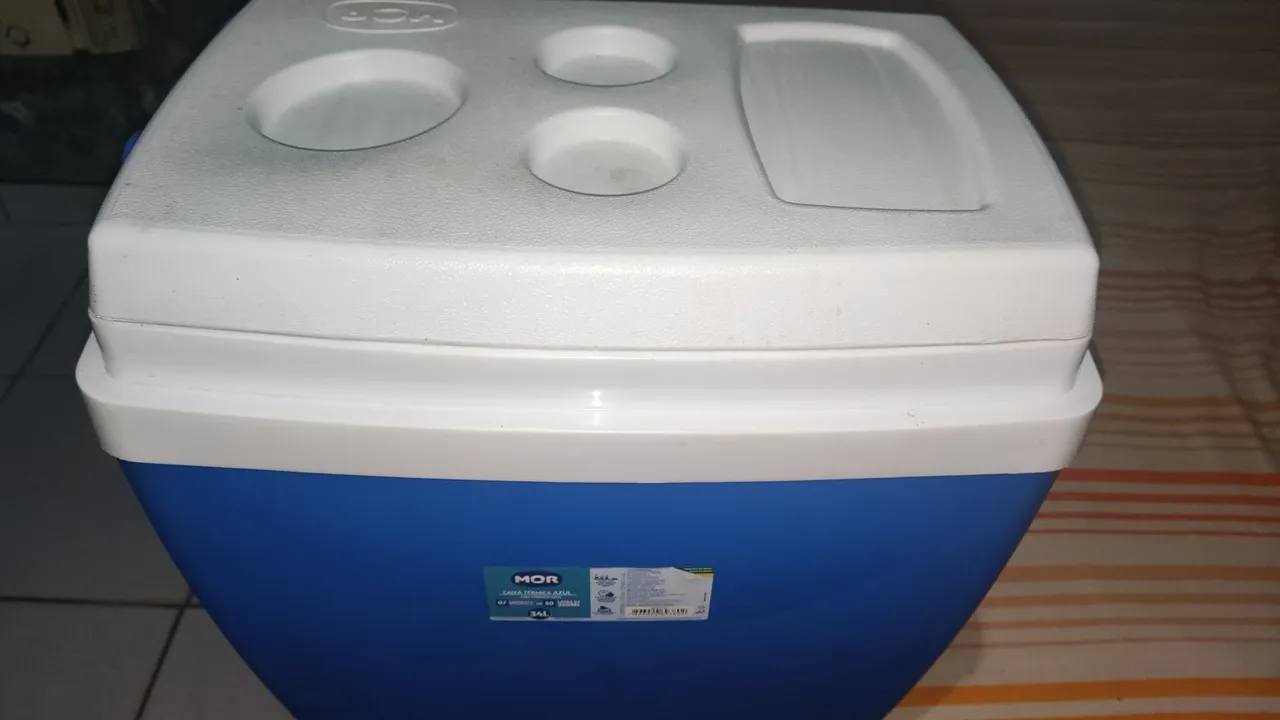 Caixa Térmica Azul MOR 34L