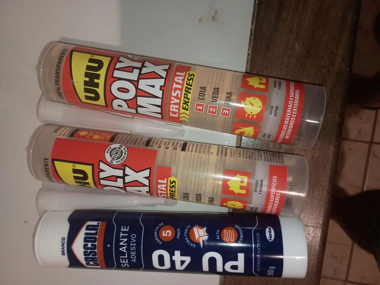 Adesivos, Selantes e Colas UHU Poly Max e Cascola PU 40 - Foto 6