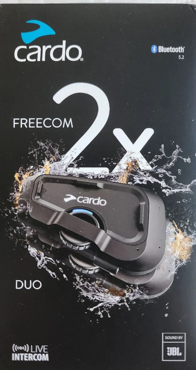 Cardo Freecom 2x Duo - Intercomunicador Bluetooth JBL