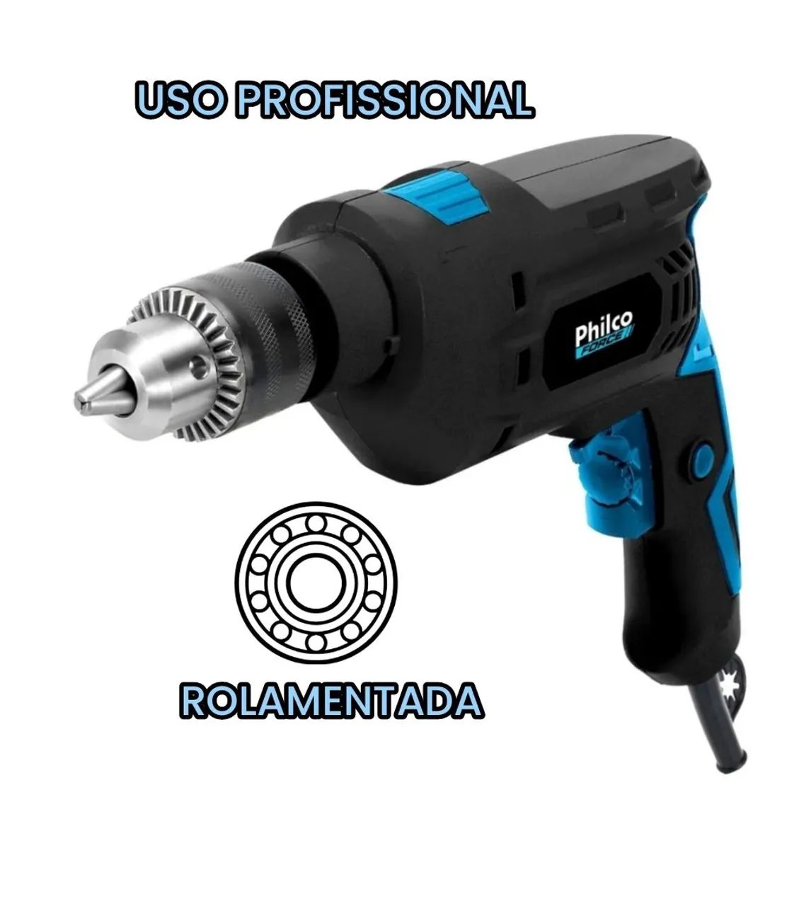 Furadeira Profissional 850W-220V 100% Rolamentada mandril grande 13mm