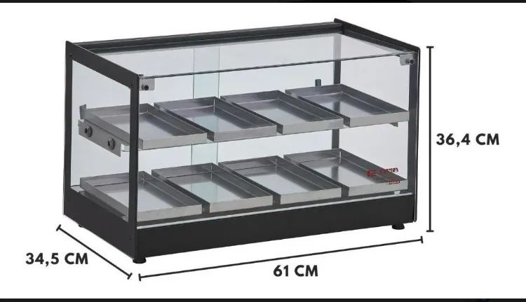 Estufa Aquecedora Para Salgados Dupla 8 Bandejas Quadrada - Foto 2
