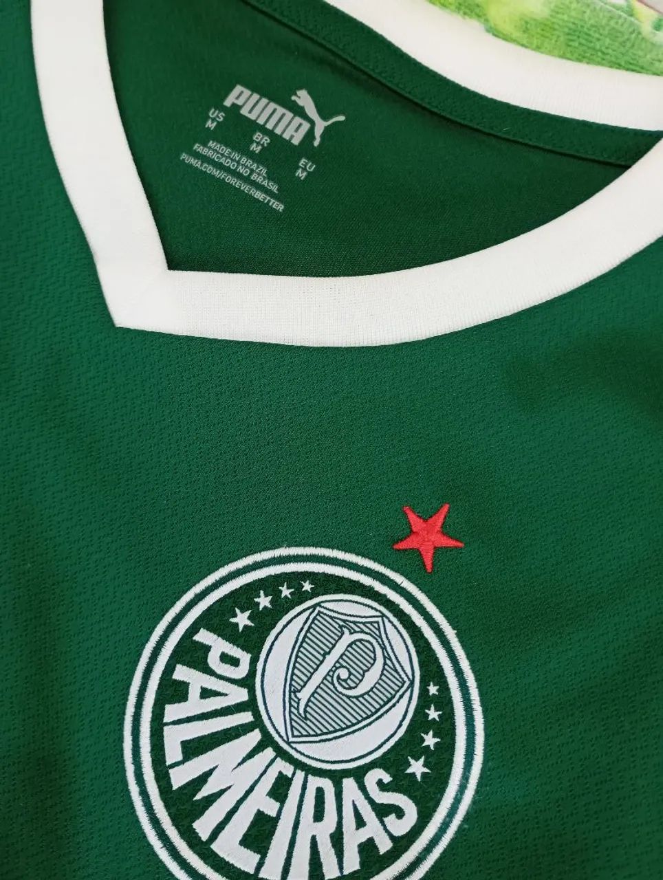 Camiseta Palmeiras Puma feminina Verde M