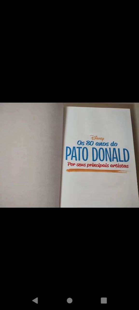Livro Os 80 anos do Pato Donald