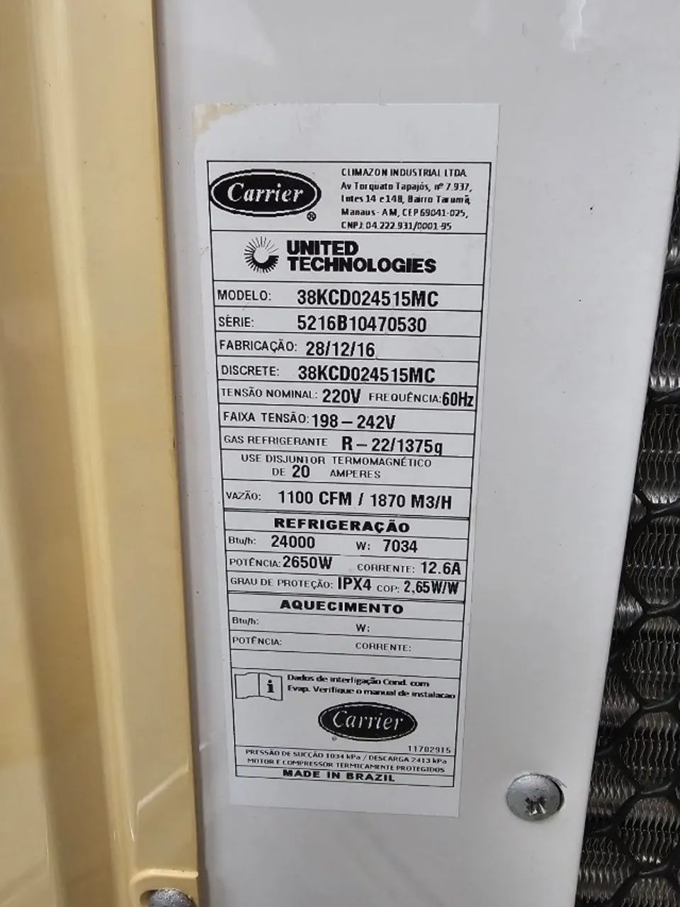 Ar-Condicionado Carrier - Foto 2
