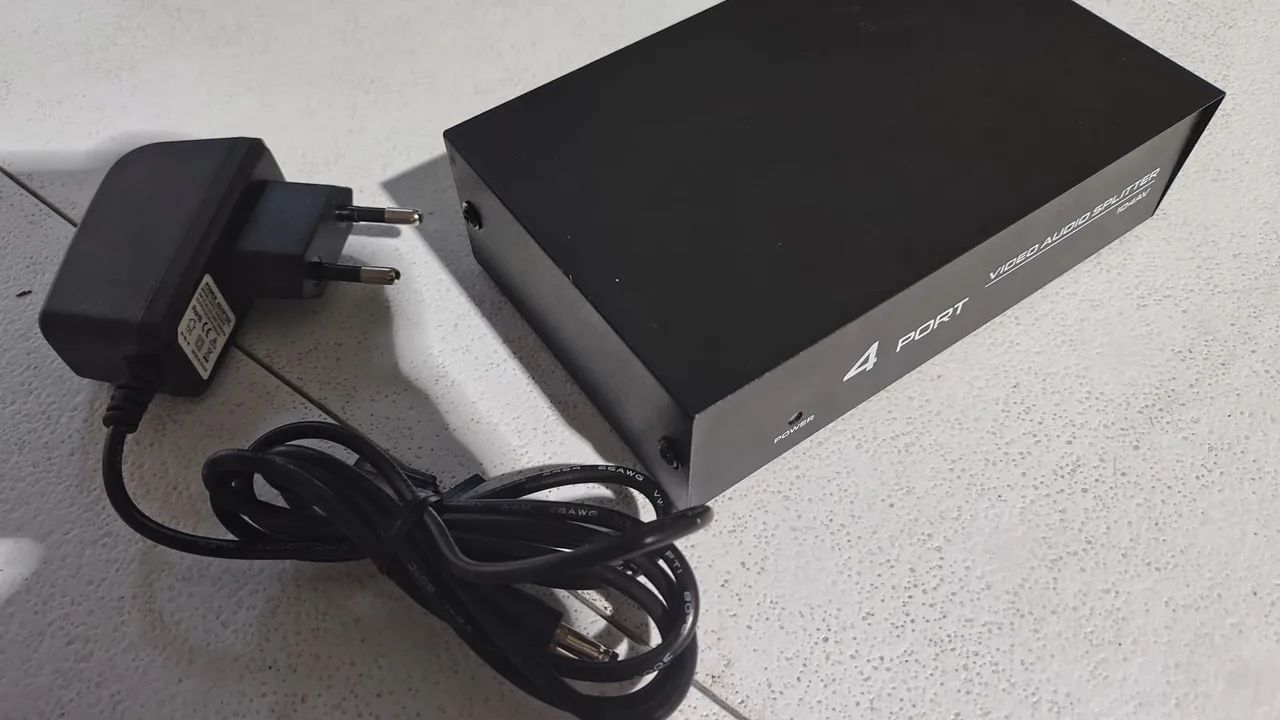 Splitter de Vídeo e Áudio 4 Portas - Foto 2