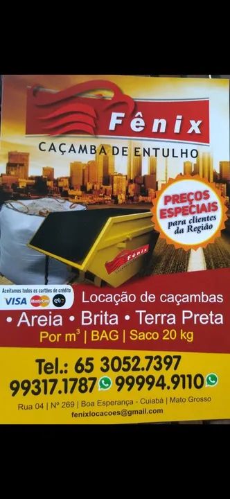 Aluguel de caçambas "BOTA FORA"