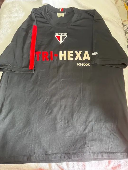 Camiseta de Futebol São Paulo Tri Hexa G Gg oficial Reebok - Foto 2