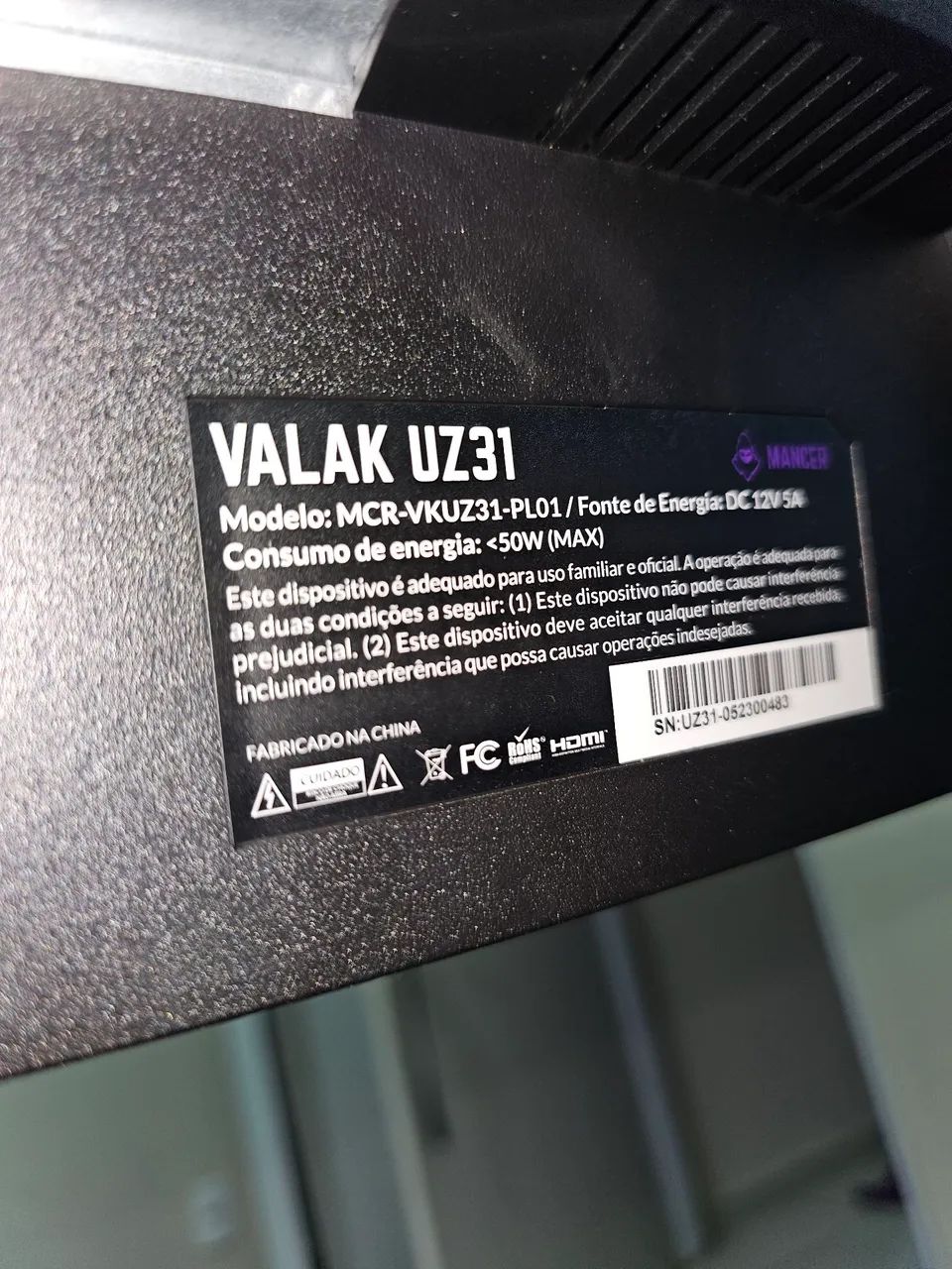 Monitor Gamer Mancer 31.5 165HZ - Foto 5