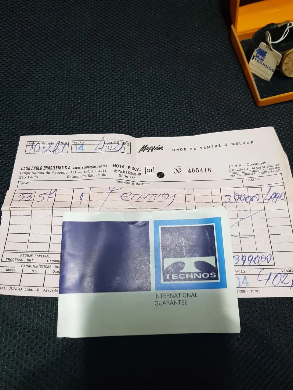 Relógio Technos a corda original único dono com nota fiscal e manual. - Foto 5