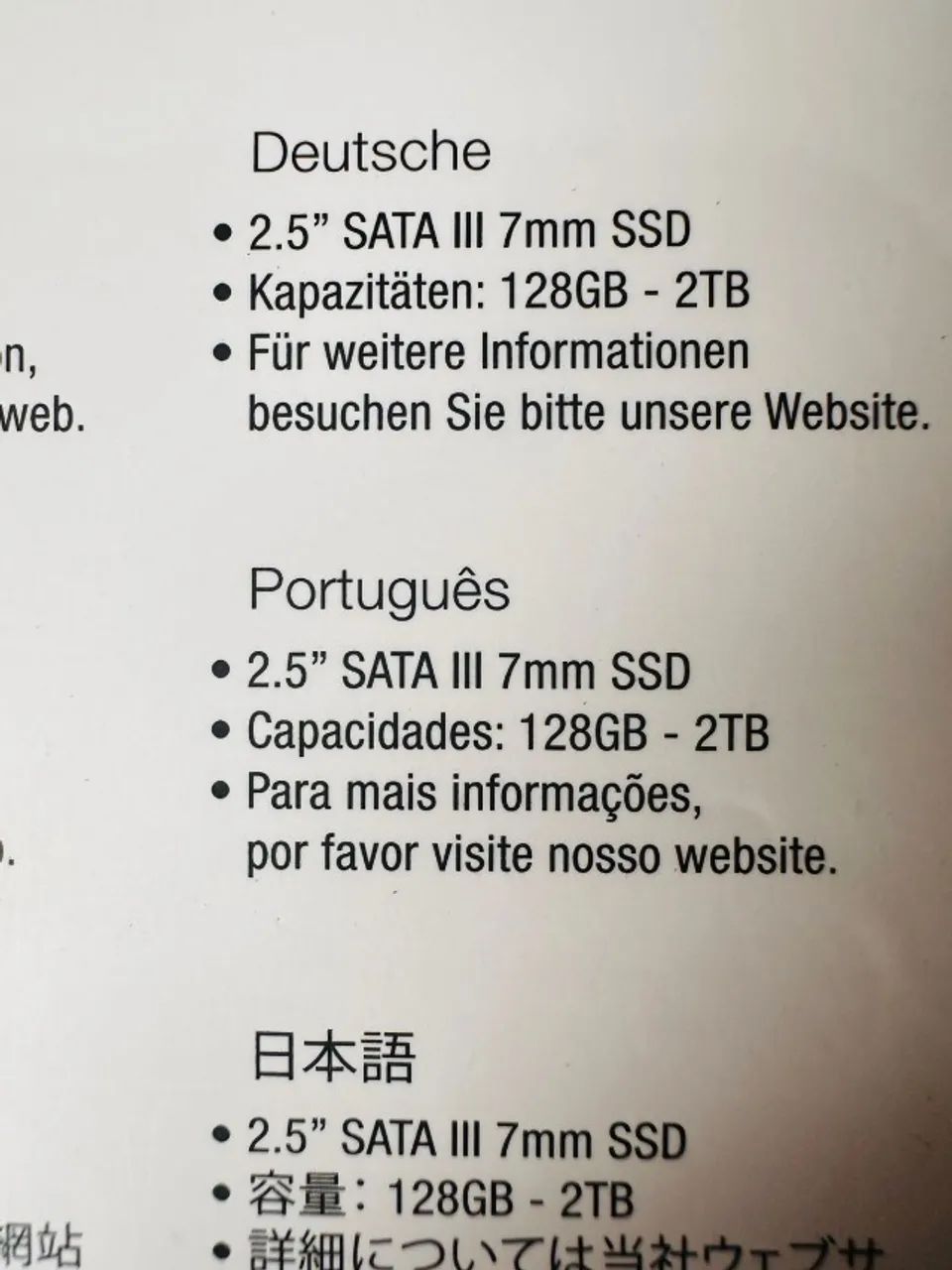 SSD 128 GB Novo, lacrado64842093452931121