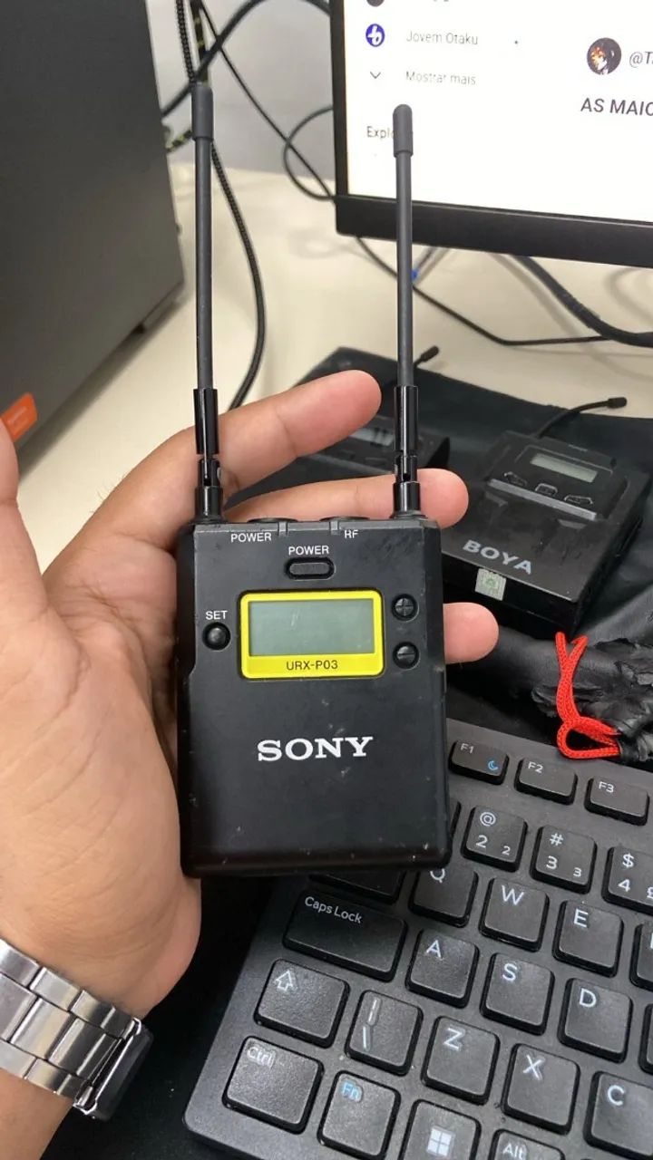 kit sony uwp-d11 (urx-p03 / utx-b03) - uhf profissional
