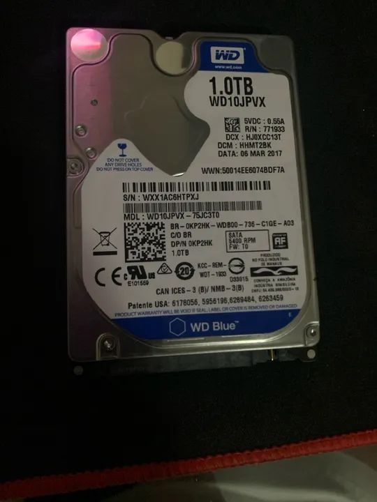 HD notebook ps4 1TB WD