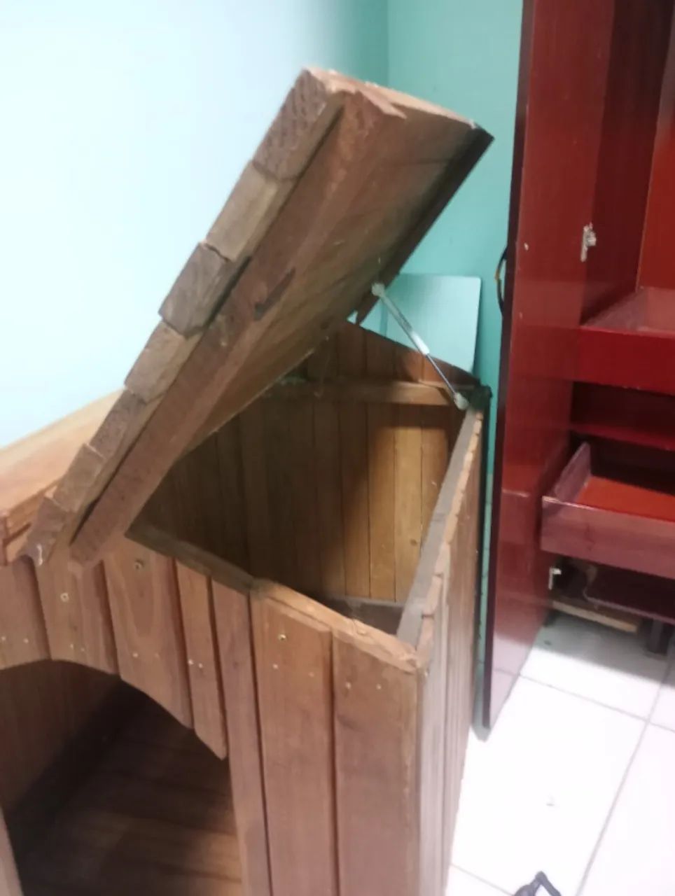 Casa de cachorro com rodas e teto solar  - Foto 2