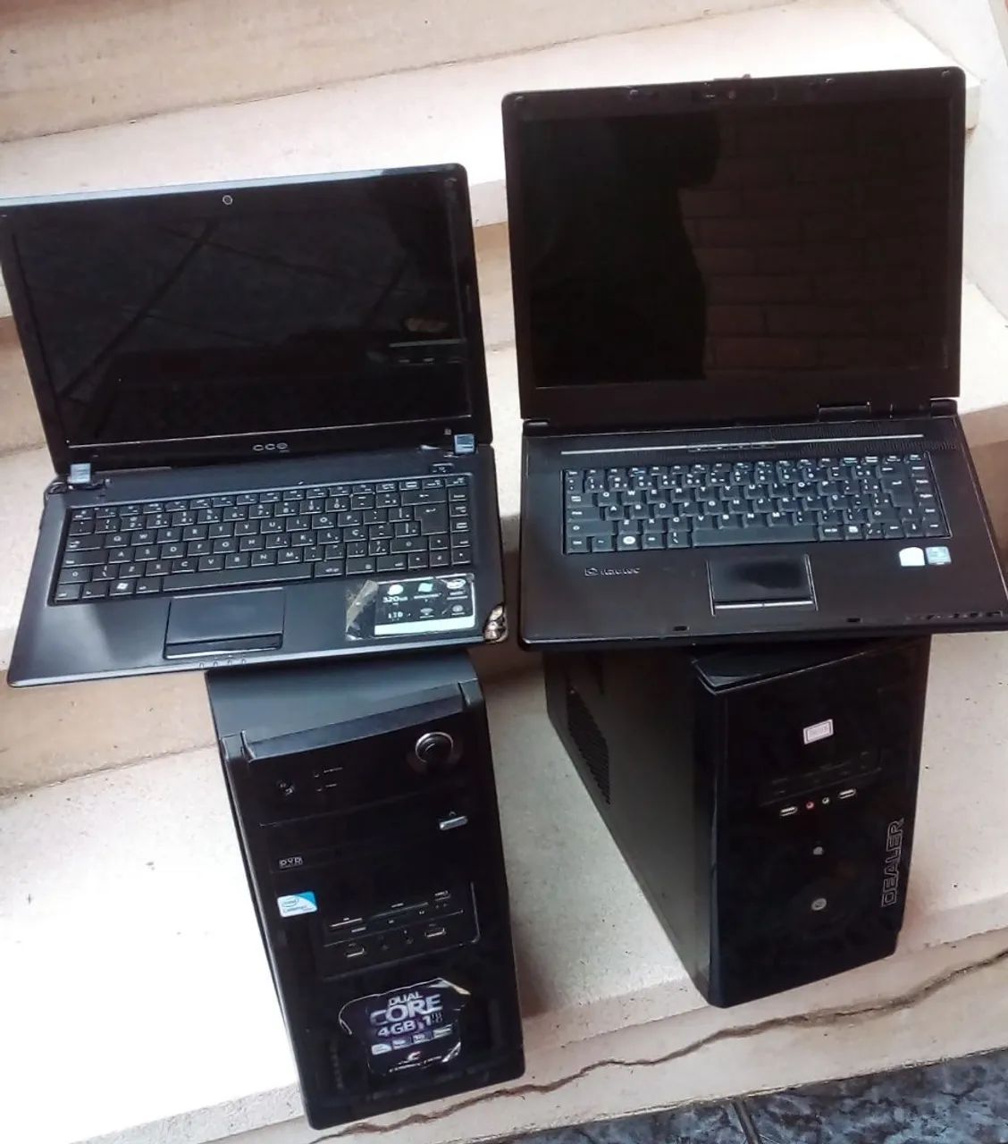 4 computadores para reposição de peças: 2 desktops e 2 notebook  - Foto 4