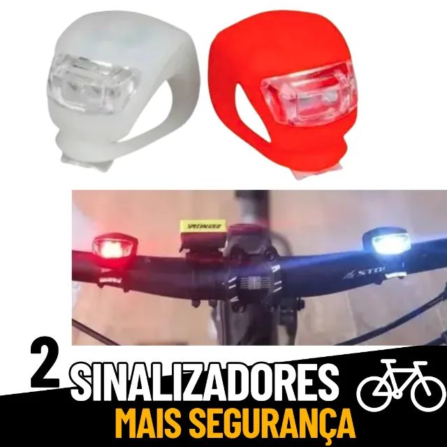 Kit 2 Luz De Iluminação Led Bike Uso Noturno _ ES84 - Foto 2