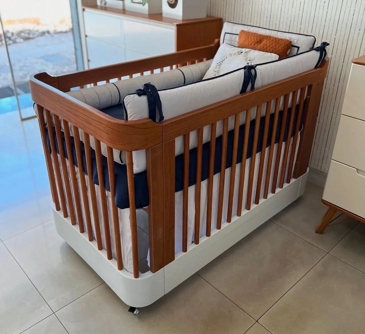 Berço 3 em 1 de madeira Matic lindo!! - Foto 3