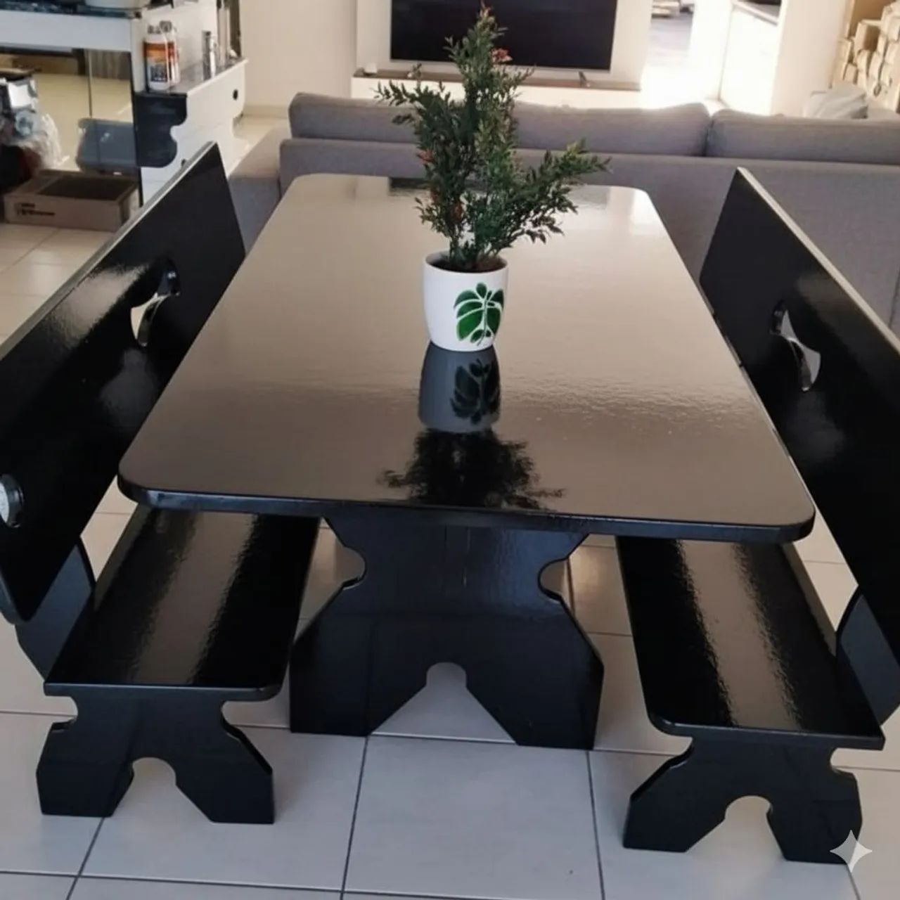 Mesa de Jantar feitas Ardósia  - Foto 4
