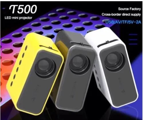 Mini Projetor Portátil Economy T500 Cinema Led Hd 1080p com Espelhamento Celular 