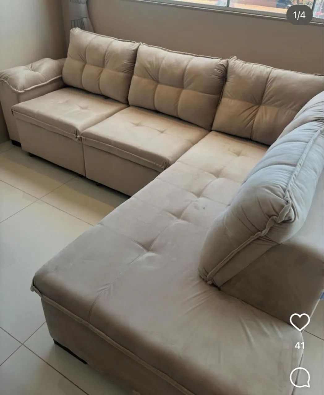 Sofá De Canto Confortável Ideal Para sua Sala  - Foto 3