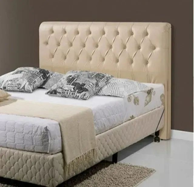 Promoção especial Cabeceira Paris Casal veludo Bege
