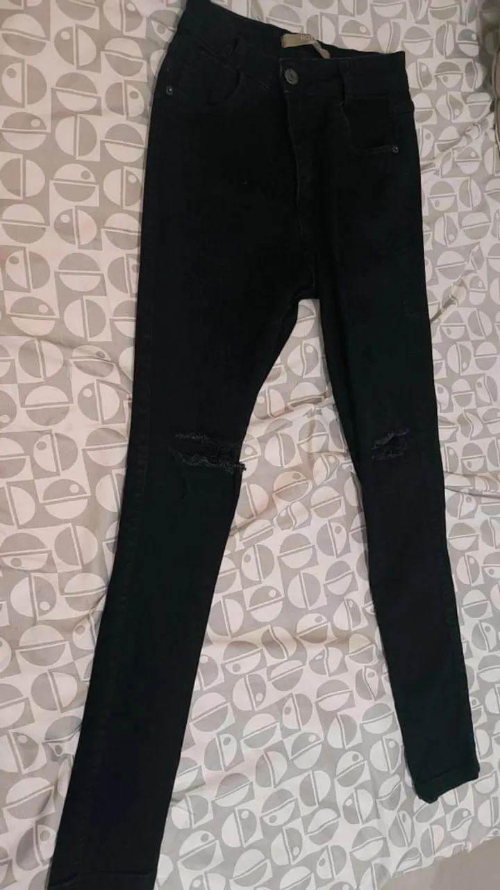 Calça Jeans Skinny  tam 38 - Foto 4