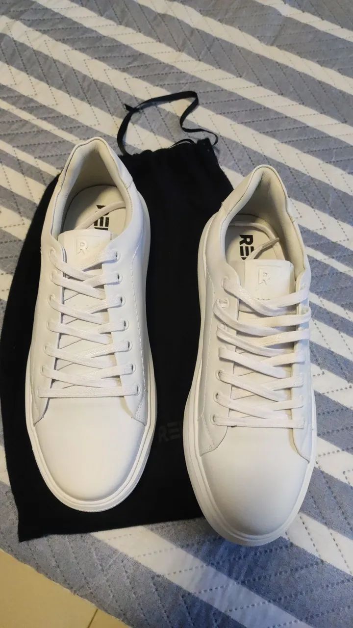 Tenis Reise Sapatenis Branco De Couro Tenis Reise Tenis Sneaker