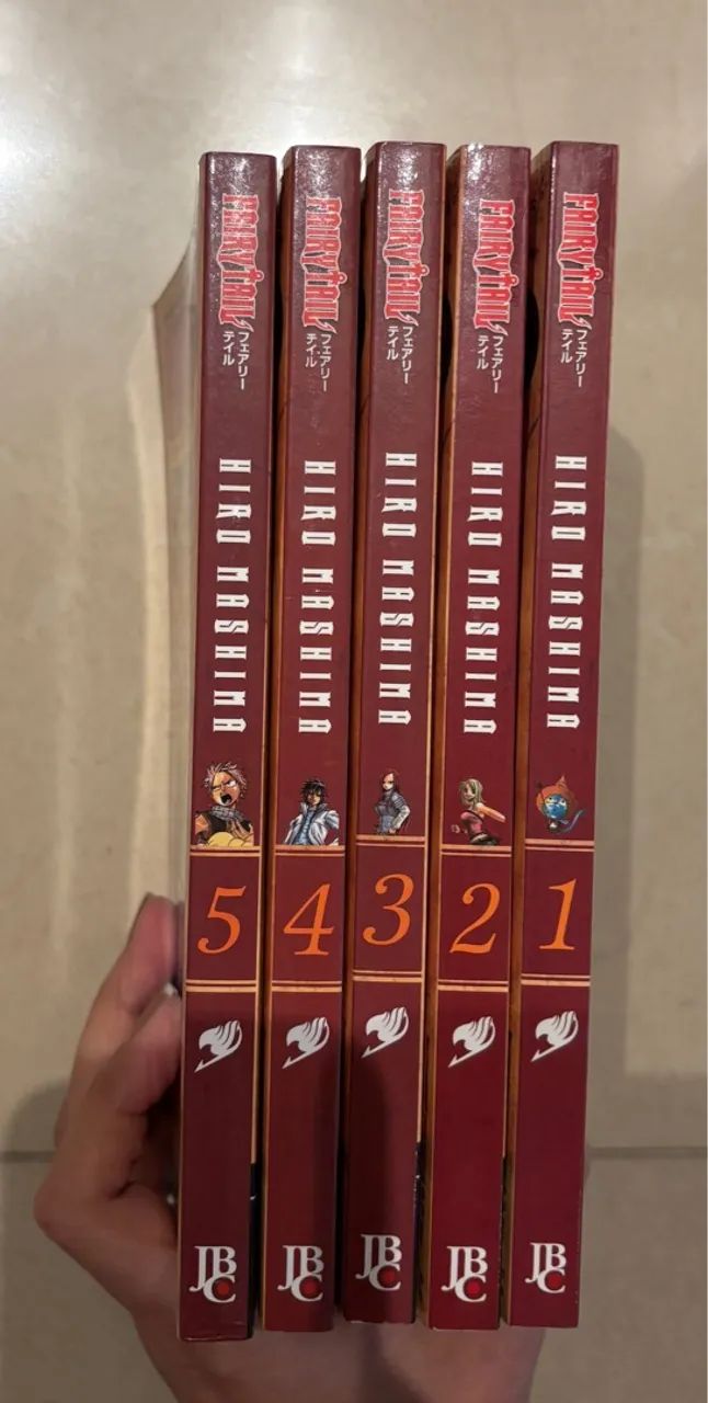 Mangás Fairy Tail - Volumes 1 a 5