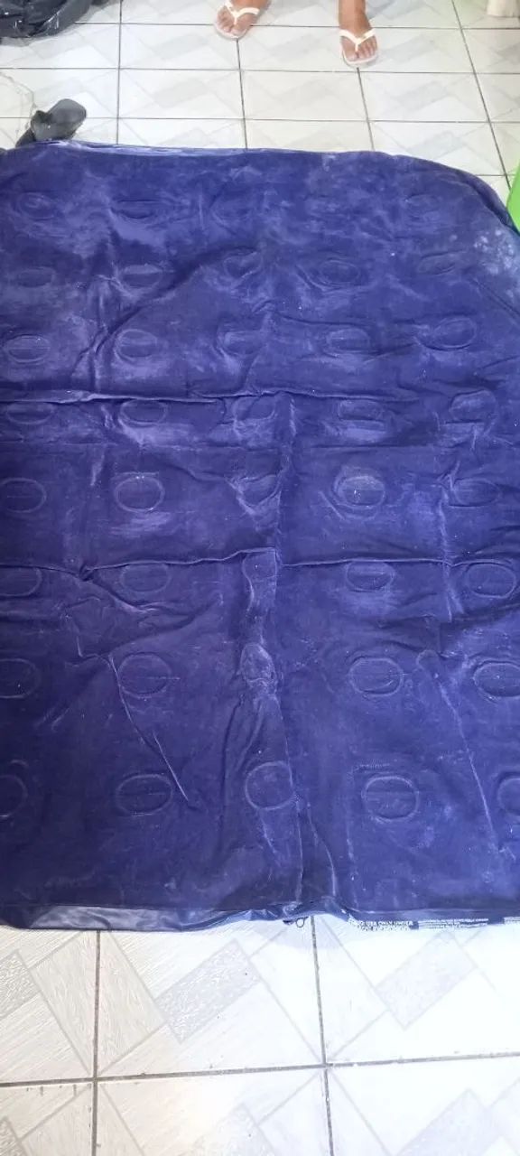 Colchão Inflável Azul - Perfeito para Camping! - Foto 2