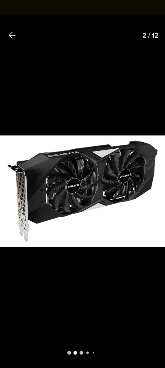 Placa De Vídeo NVIDIA GeForce RTX 2060 D6 6gb GDDR6 Gv-n2060d6-6gd Gigabyte