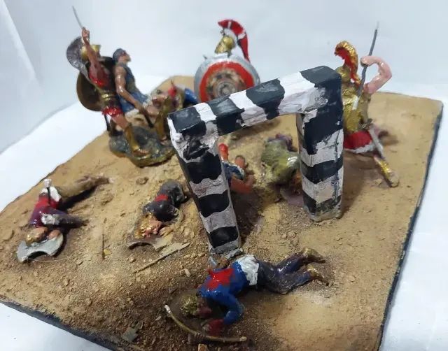diorama A Morte Do Rei Leonidas
