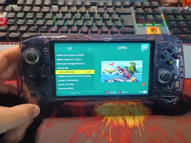 Anbernic RG 557 roxo transparente - Consoles de Vídeo Game - Santa