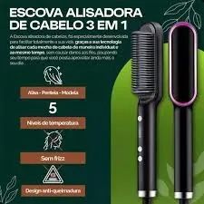 Escova Alisadora - Alisa, Seca e Modela | PAGUE NA ENTREGA - Foto 2
