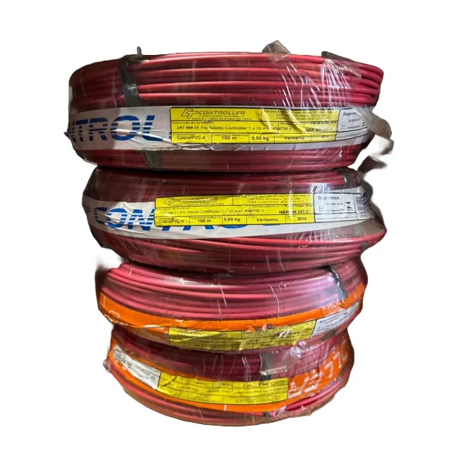 Fio Rígido/sólido 750V 10mm² controller 100 metros Vermelho