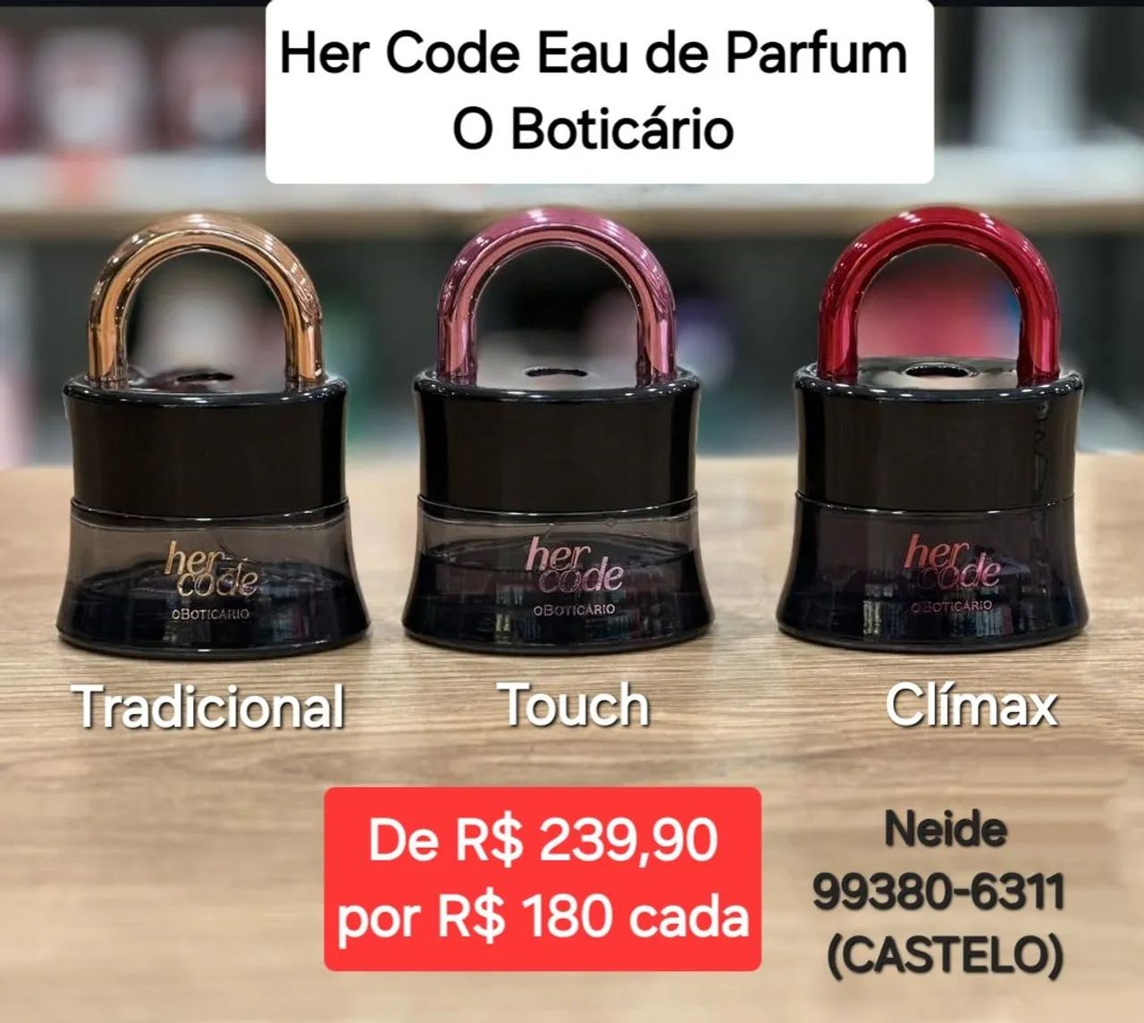 HER CODE O BOTICÁRIO 