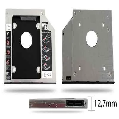 Adaptador Caddy Para Segundo Hd Ou Ssd 12.7mm P/ Notebook