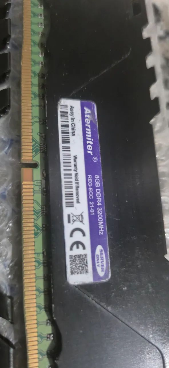 Memória RAM Atermiter 8GB DDR4 3200MHz ECC REG - Servidor - Foto 3