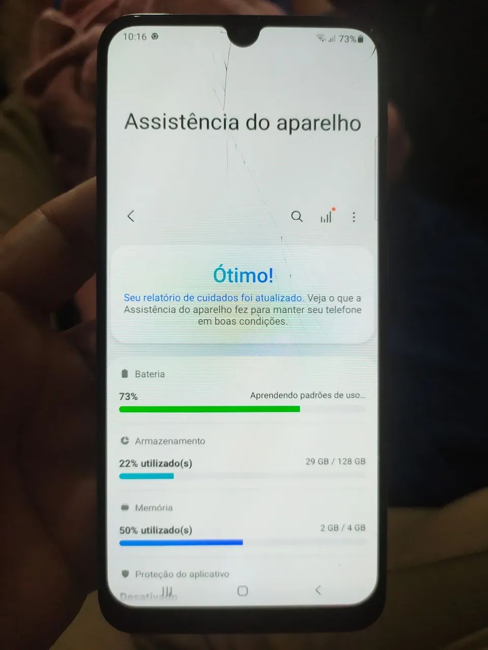 Samsung Galaxy A50 com detalhe  - Foto 4