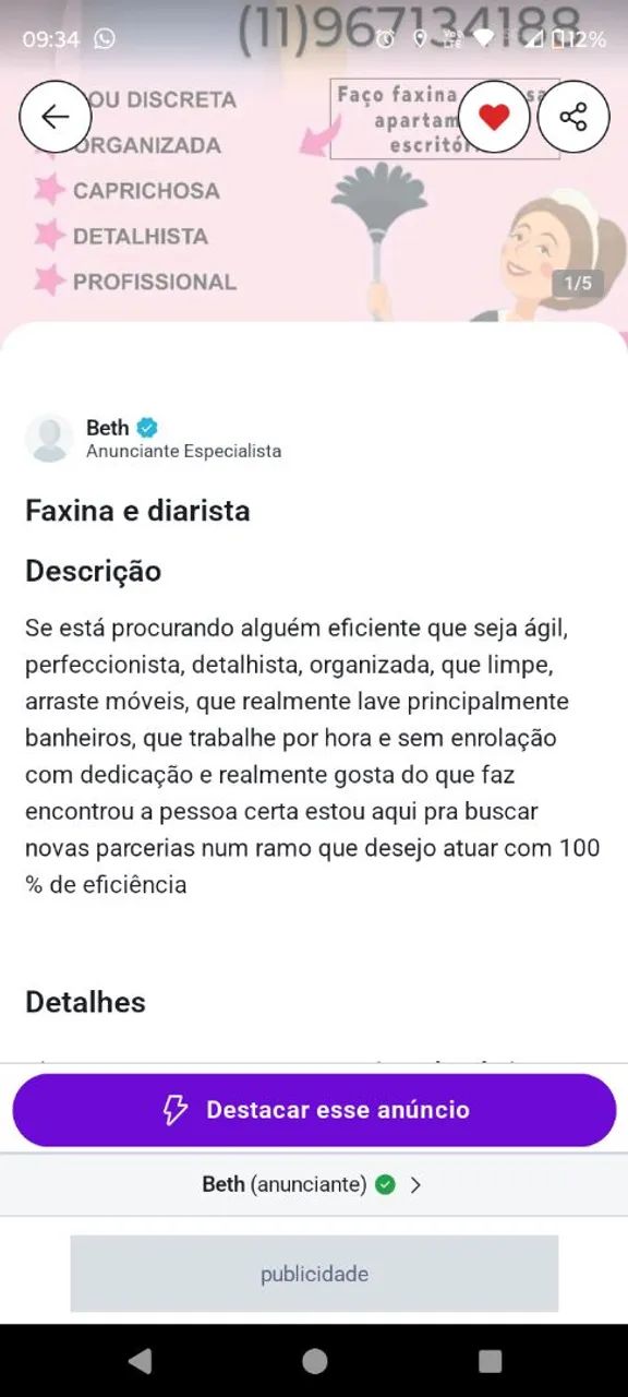Diarista, faxineira - Foto 5