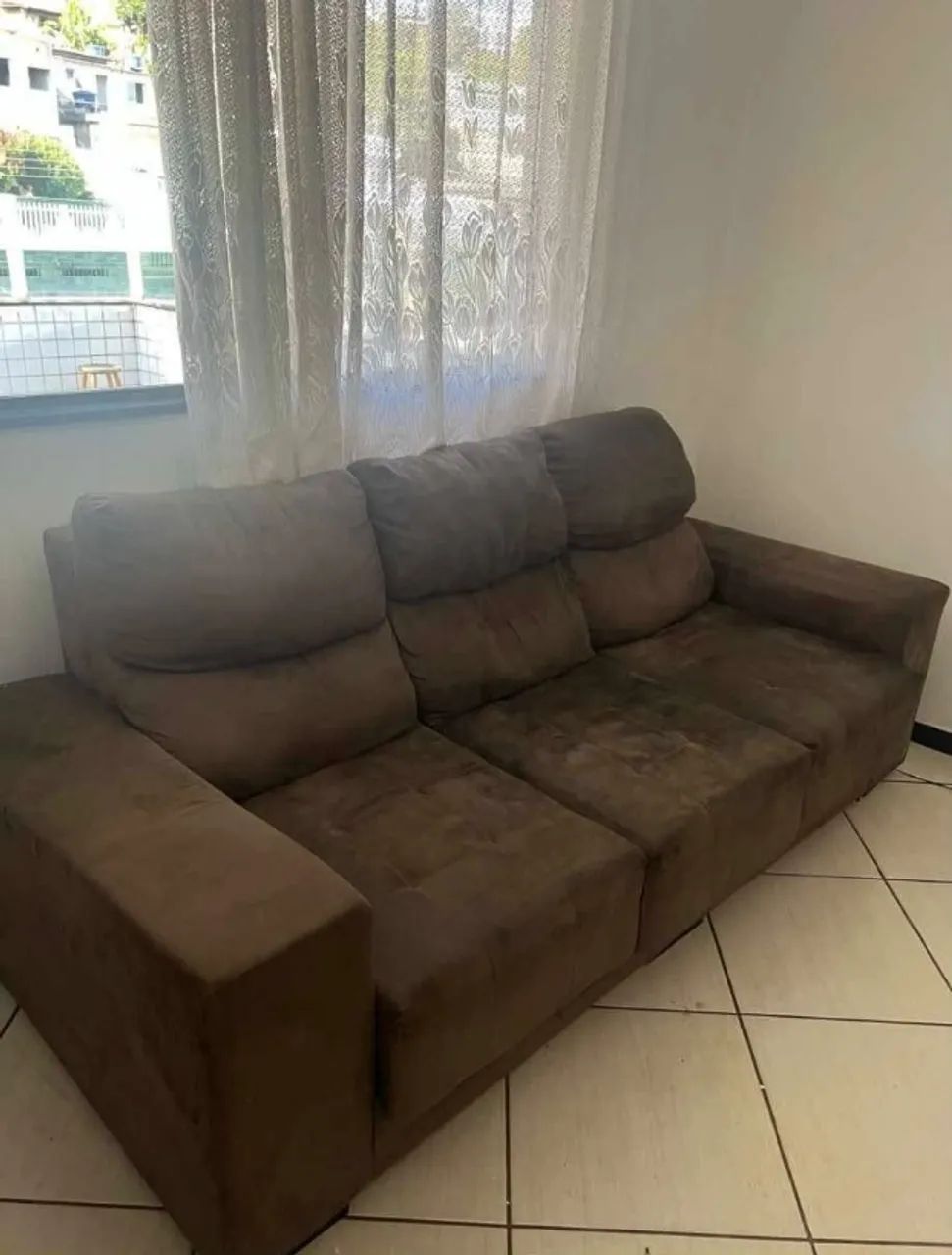 Sofá Retrátil e Reclinável 3 Lugares Marrom - Preço de Oportunidade - Foto 5