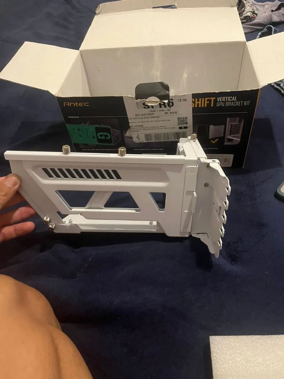 Kit Vertical Para Placa De Vídeo Ajustável 4.0 Antec Branco - Foto 2
