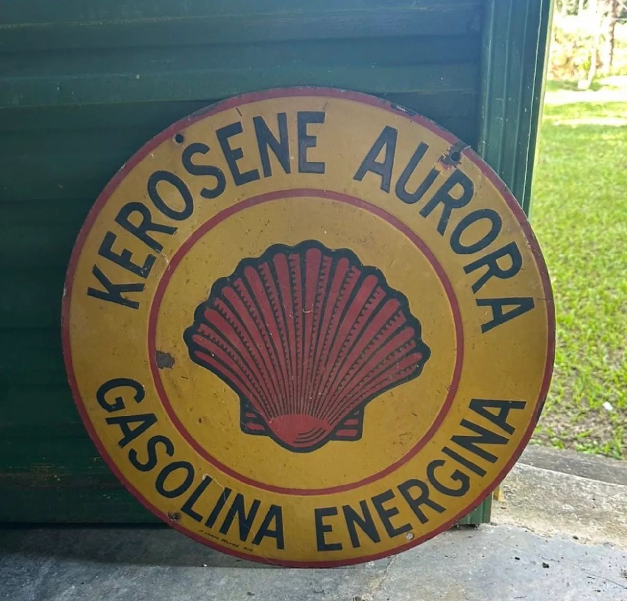 Placa de Posto de Gasolina década 50/60