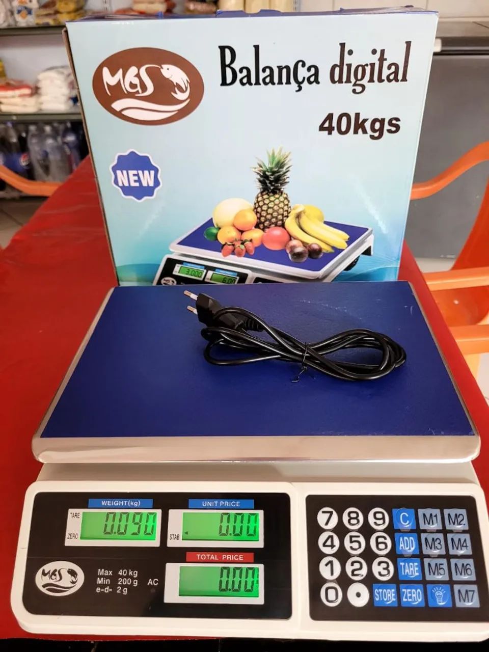 BALANÇA DIGITAL 40kg ZERADA COM GARANTIA ENTREGA GRÁTIS 