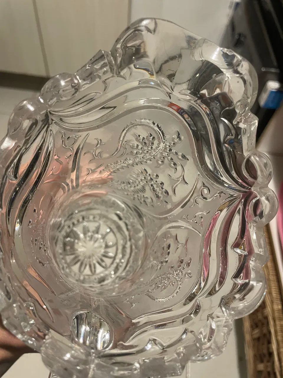 Jarra Hofbauer Bleikristall Byrdes Dragon Original West Germany 1950 Cristal de Chumbo  - Foto 5