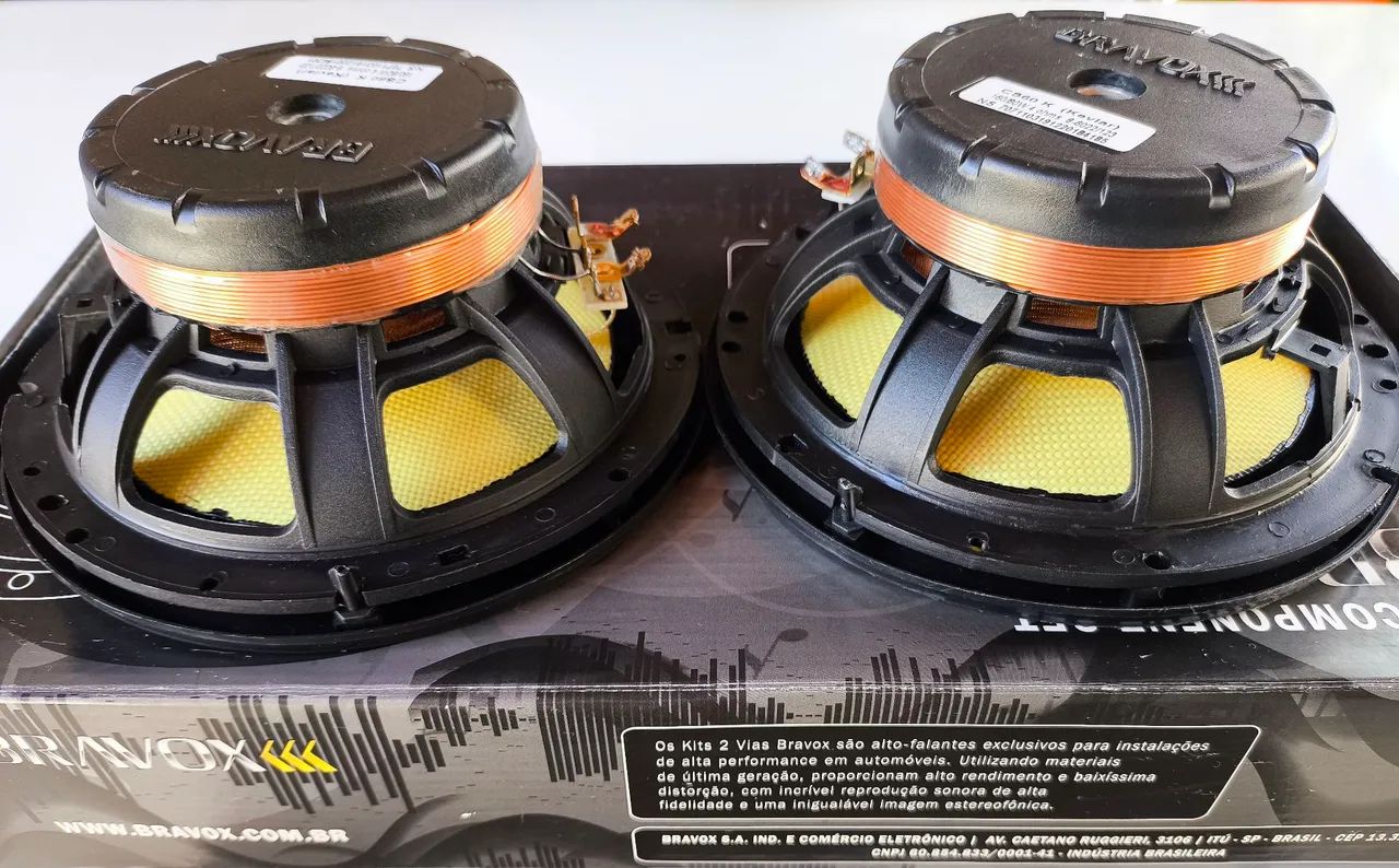 Kit 2 Vias Bravox 6 Polegadas Cs60k 160w Rms - Foto 2