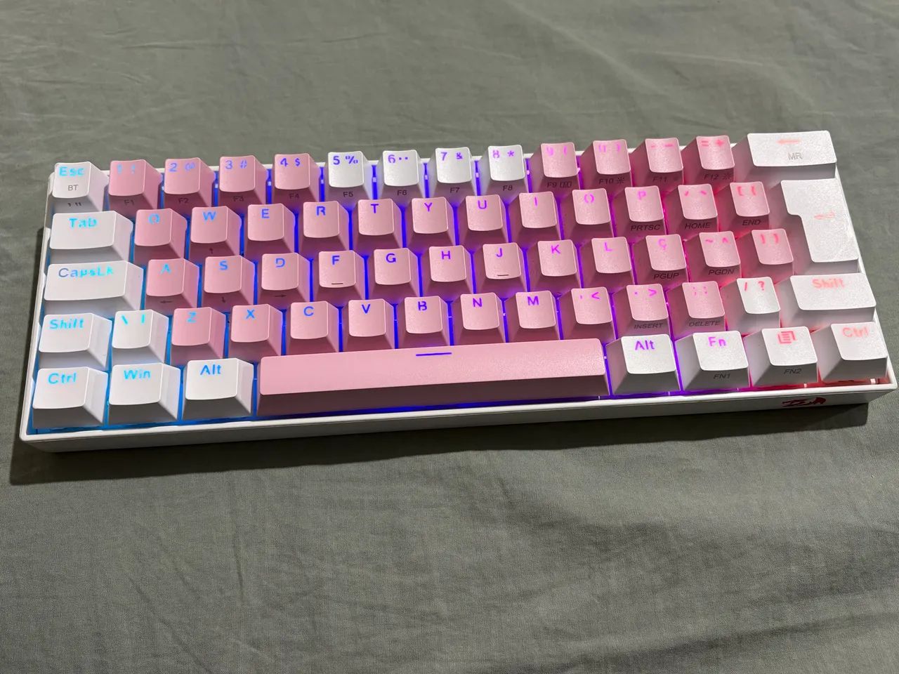 Teclado Redragon rosa Bluetooth  - Foto 3